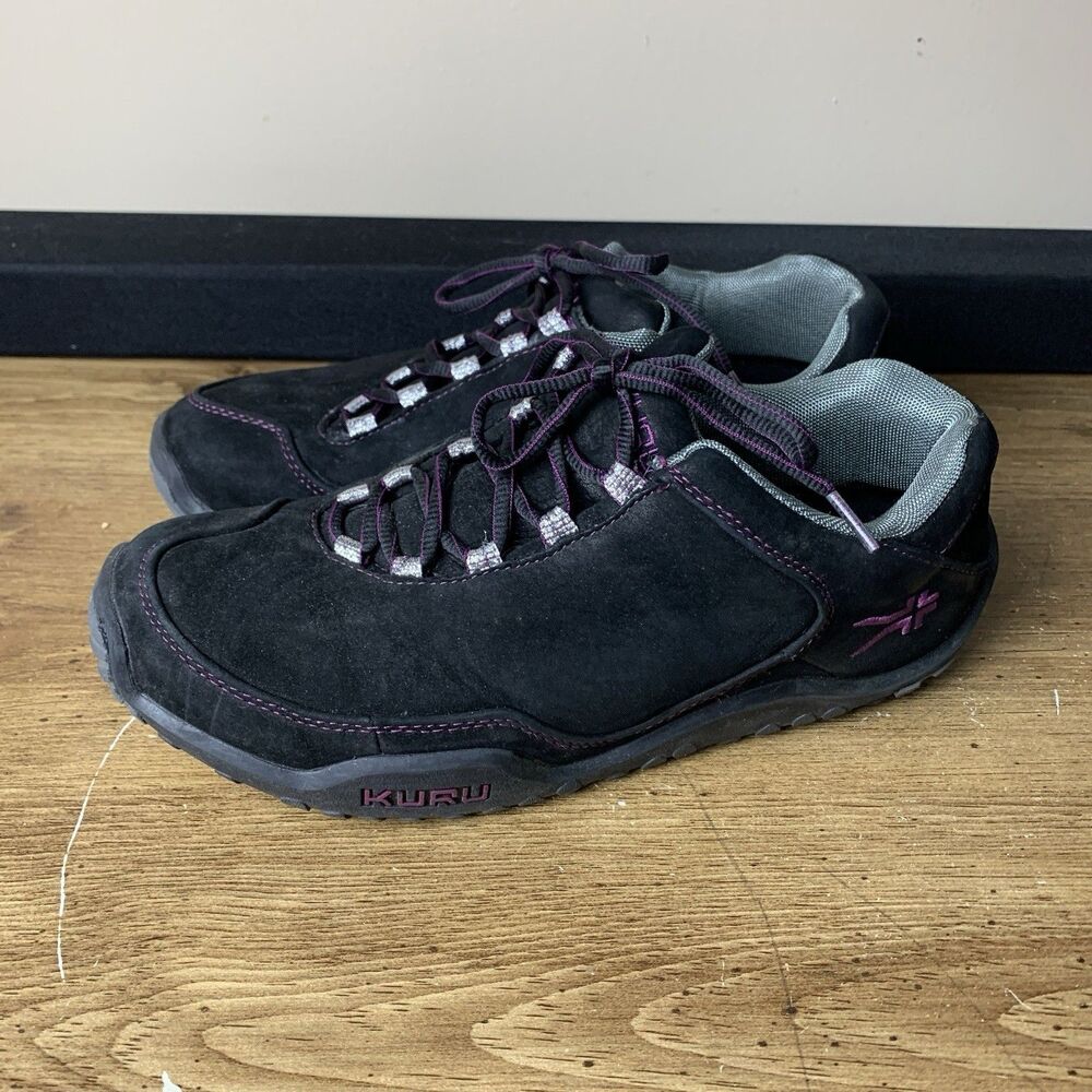Kuru Chicane Women Size 10 Black Suede Athletic Sneakers 200617100